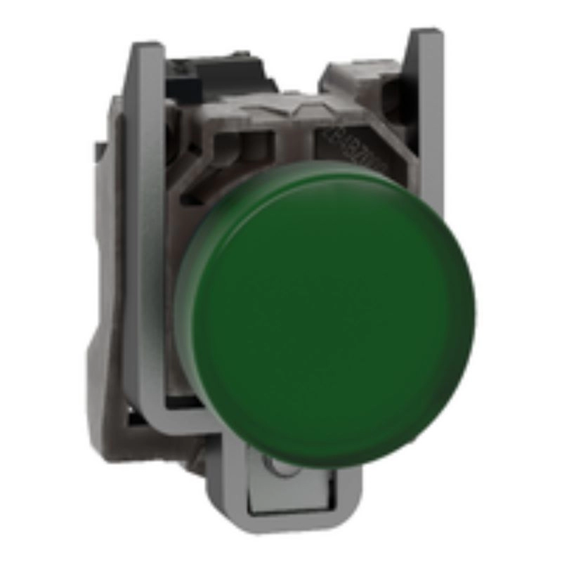 Piloto luminoso metálico verde sin lámpara XB4
